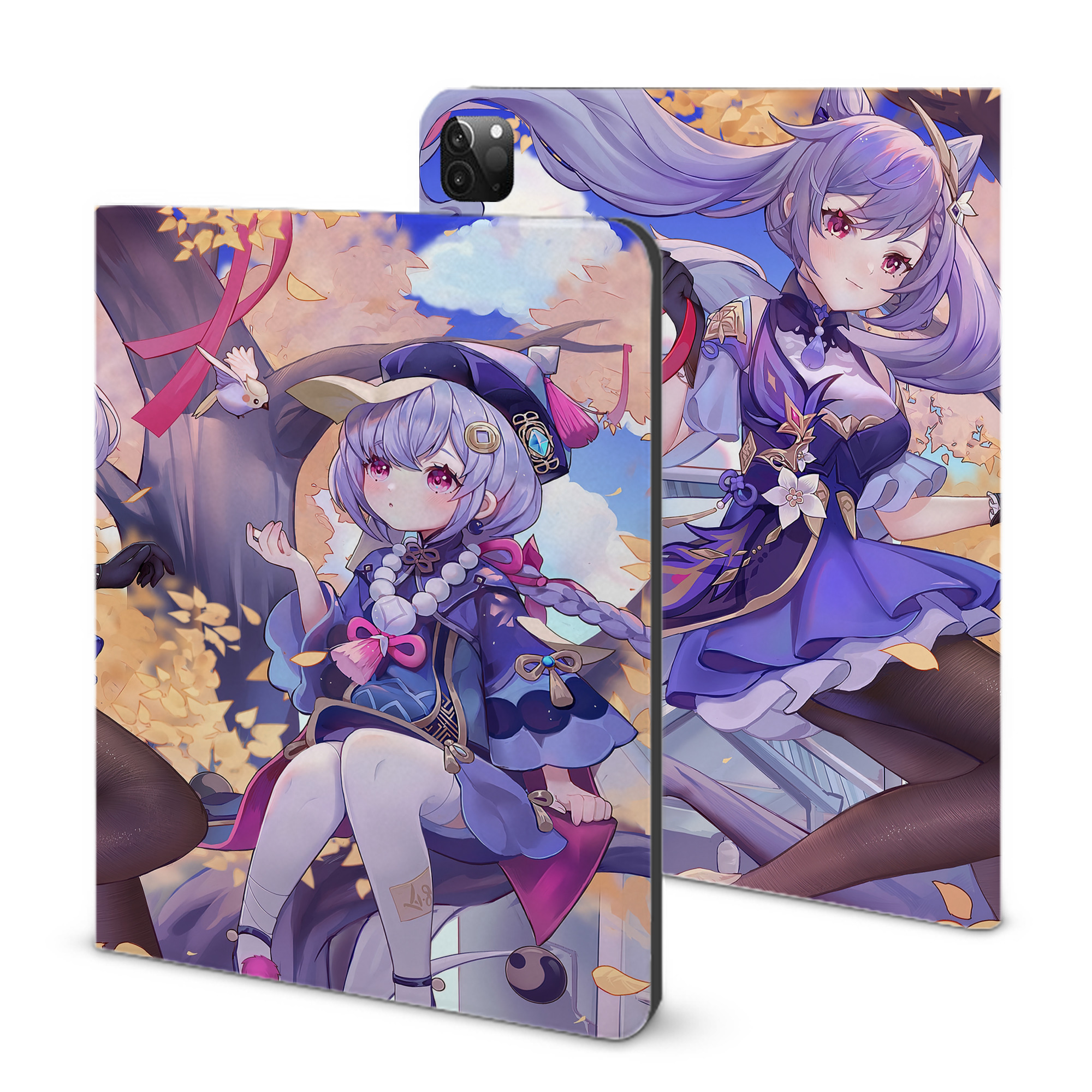 げんし神 genshin IPadケース ペンホルダー付き ブックスタイルデザイン